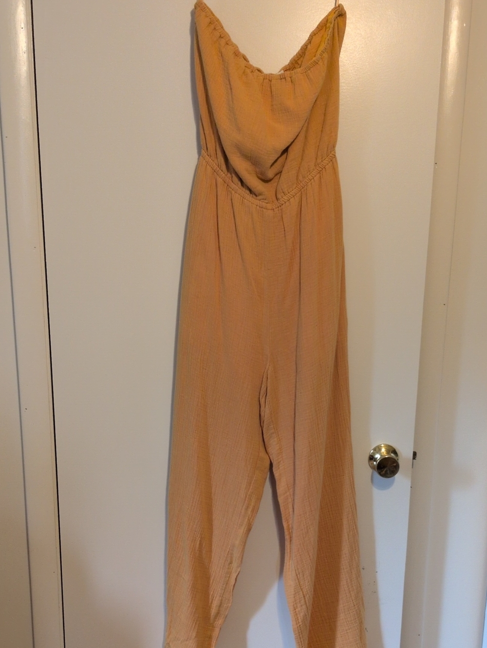 Women’s Strapless Jumpsuit in Mango